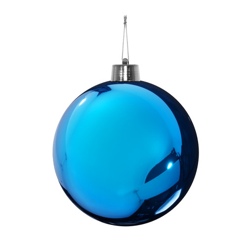 Blue Shiny Shatterproof Bauble (25cm) 