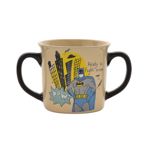 Warner Bros Batman Double Handed China Mug Warner Bros Batman Double Handed China Mug