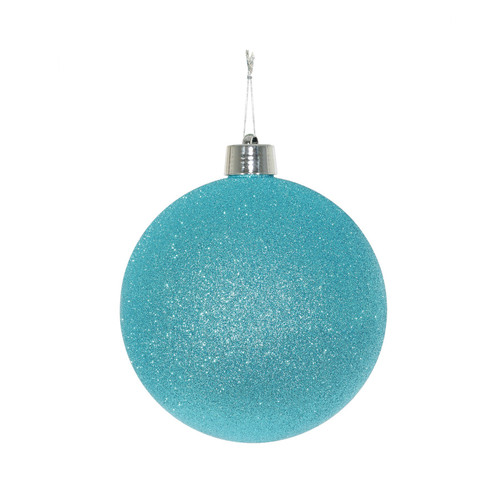Turquoise Glitter Shatterproof Bauble (20cm) Turquoise Glitter Shatterproof Bauble (20cm)