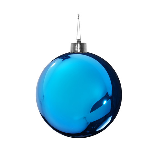 Blue Shiny Shatterproof Bauble (20cm)