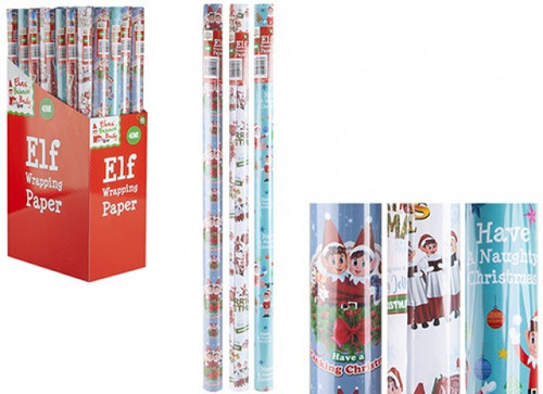 Elf Christmas Roll Wrap (4m) (Assorted Designs)