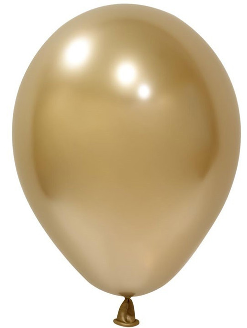 Gold Chrome Latex Balloon 5inch (Pack of 100)