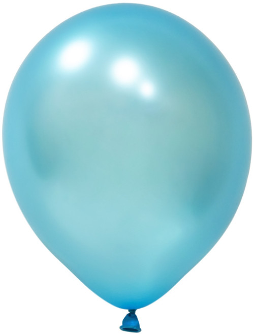 Light Blue Metallic Latex Balloon 10inch (Pack of 100)