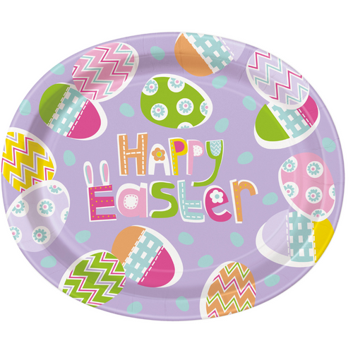 Lilac Easter Oval Plate Lilac Easter Oval Plate