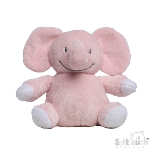 Pink Eco Recycled Elephant Soft Toy 