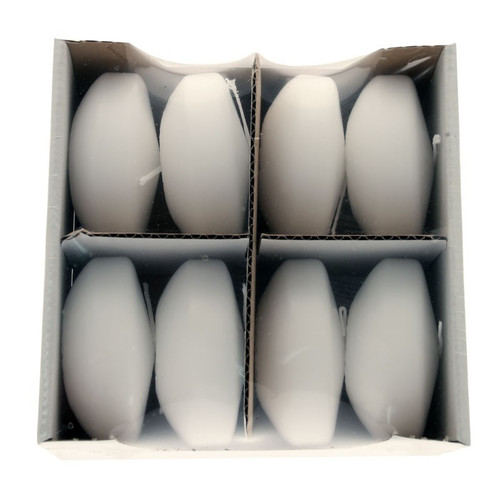 Large White Floating Candles (8 Pcs)