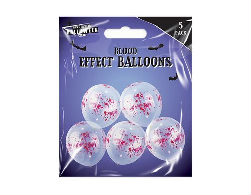12 Inch Blood Effect Balloons (5 Pack) 12 Inch Blood Effect Balloons (5 Pack)