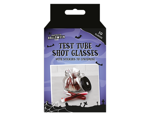 Halloween Test Tube Shot Glasses (10 Pack) Halloween Test Tube Shot Glasses (10 Pack)