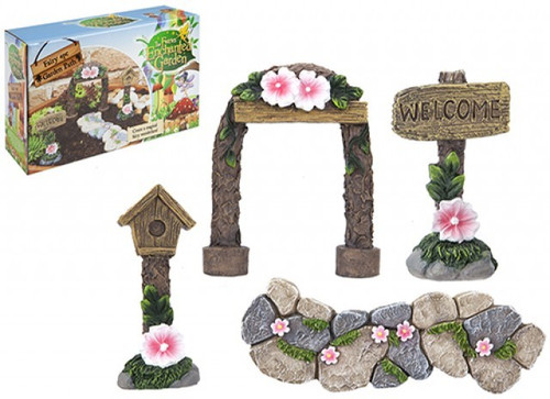 Secret Fairy Garden Woodland 4 Piece Garden Path Set