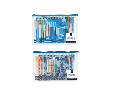 Boys Stationery Set (18 Piece) (Assorted Designs)