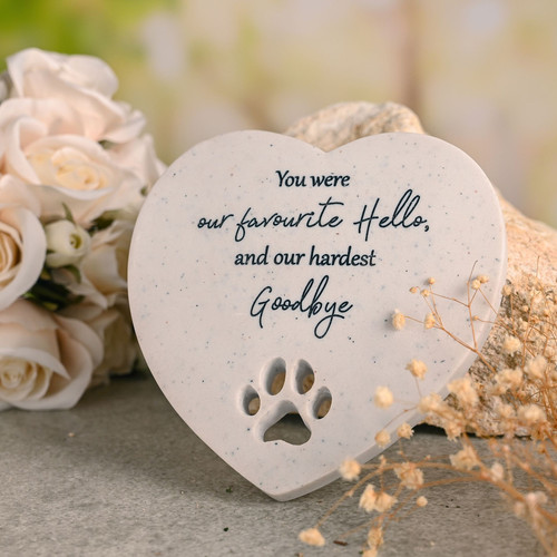 Pet Memorial Heart Stone