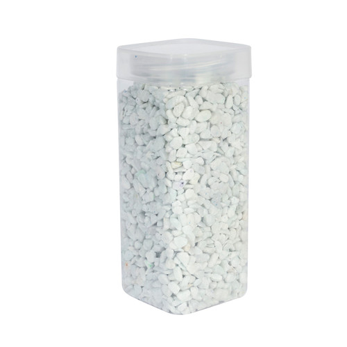 4-6mm White Pebbles in Square Jar (900gr)