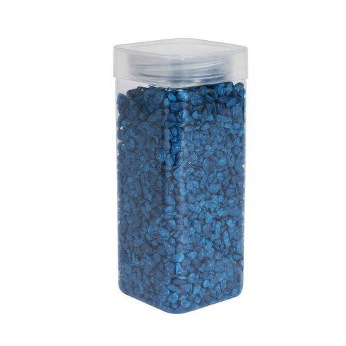 4-6mm Royal Blue Pebbles in Square Jar (900gr)