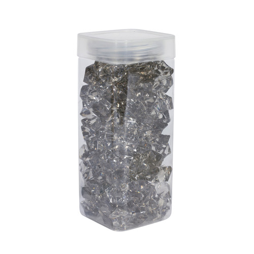 Large Light Grey Acrylic Stone in Square Jar (300gr) Large Light Grey Acrylic Stone in Square Jar (300gr)