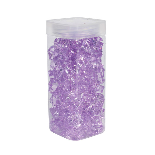 Large Lavender Acrylic Stones in Square Jar (300gr) Large Lavender Acrylic Stones in Square Jar (300gr)