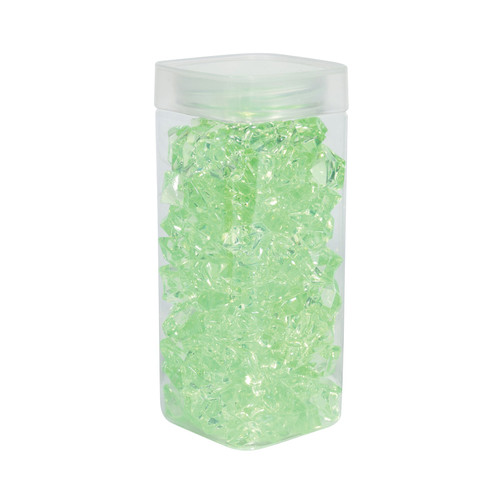 Large Light Green Acrylic Stones in Square Jar (300gr) Large Light Green Acrylic Stones in Square Jar (300gr)