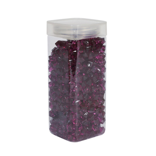 Small Dark Purple Acrylic Stone in Square Jar (320gr)