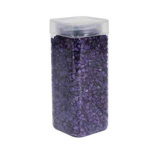 4-6mm Purple Pebbles in Square Jar (900gr)