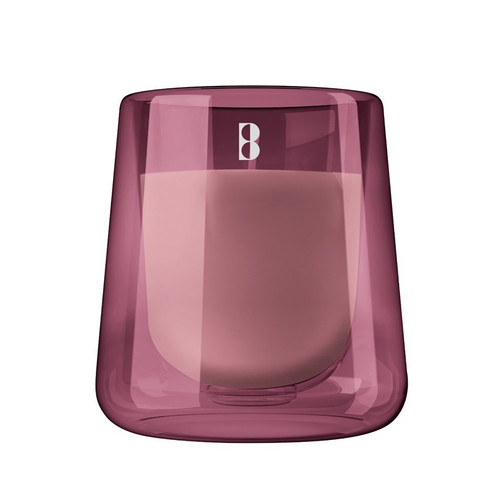 Pink Glass Bolsius Clean Light Starter Kit - Cedarwood & Vetiver