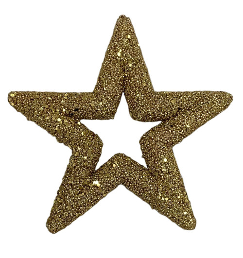 Gold Glitter Star Hanging Decoration (22cm) Gold Glitter Star Hanging Decoration (22cm)