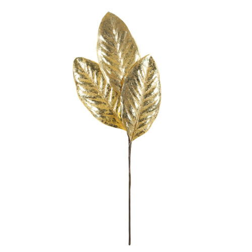 Gold Metallic Leaves Stem (50cm) Gold Metallic Leaves Stem (50cm)