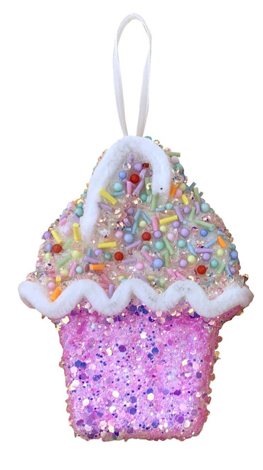 Flat Cupcake Hanging Decoration (12.5cm) Flat Cupcake Hanging Decoration (12.5cm)