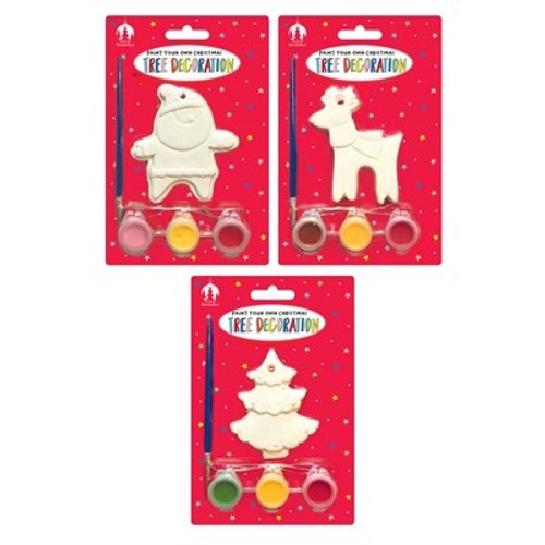 Paint Your Own Christmas Tree Decoration Set (Assorted Designs) Paint Your Own Christmas Tree Decoration Set (Assorted Designs)