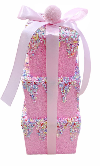 Pink Stacked Gift Hanging Decoration (30cm) Pink Stacked Gift Hanging Decoration (30cm)