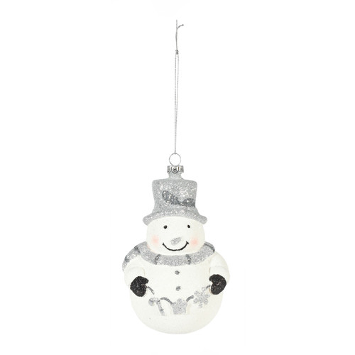 White Snowman Hanging Decoration (14cm) White Snowman Hanging Decoration (14cm)