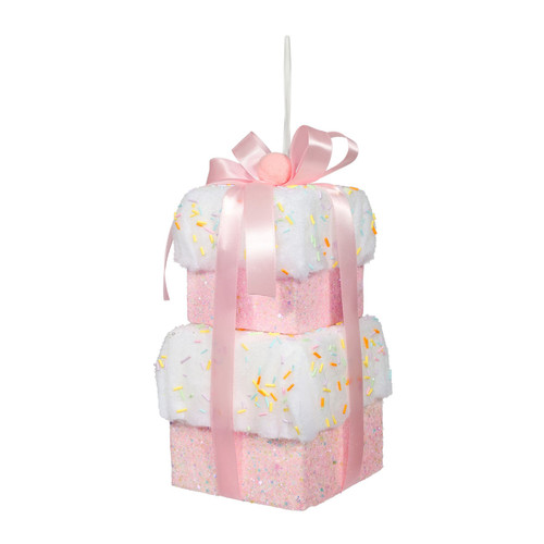 Pink Stack of Presents Hanging Decoration (25cm) Pink Stack of Presents Hanging Decoration (25cm)