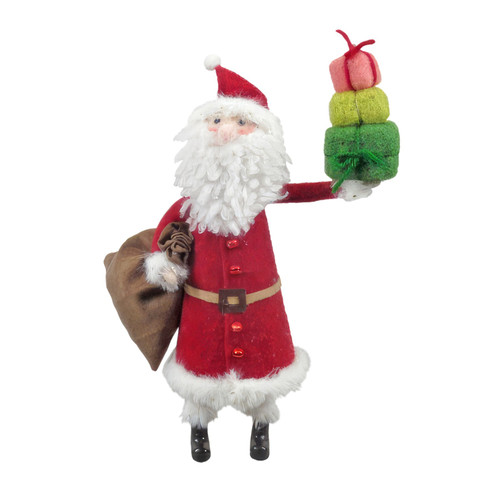 Felt Santa with Sack Hanging Decoration (29cm) Felt Santa with Sack Hanging Decoration (29cm)