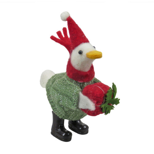 Felt Christmas Goose Hanging Decoration (14cm) Felt Christmas Goose Hanging Decoration (14cm)
