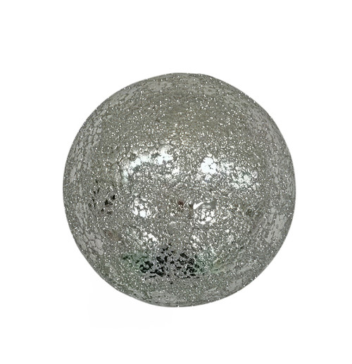Silver Metallic Bauble (11cm) Silver Metallic Bauble (11cm)