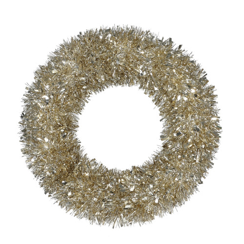 Champagne Tinsel Wreath (57cm) Champagne Tinsel Wreath (57cm)