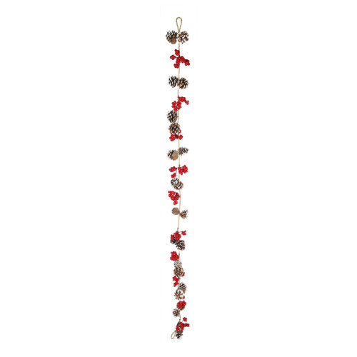 Cone & Red Berry Garland (180cm) Cone & Red Berry Garland (180cm)