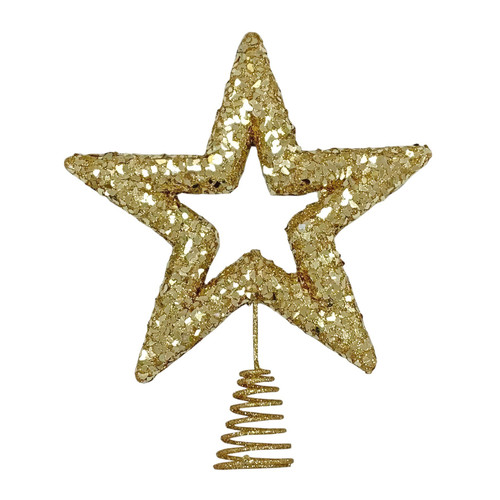 Gold Glitter Star Tree Topper Gold Glitter Star Tree Topper