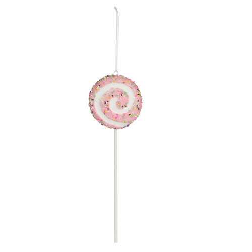 Pastel Pink Lollipop Hanging Decoration (31cm) Pastel Pink Lollipop Hanging Decoration (31cm)