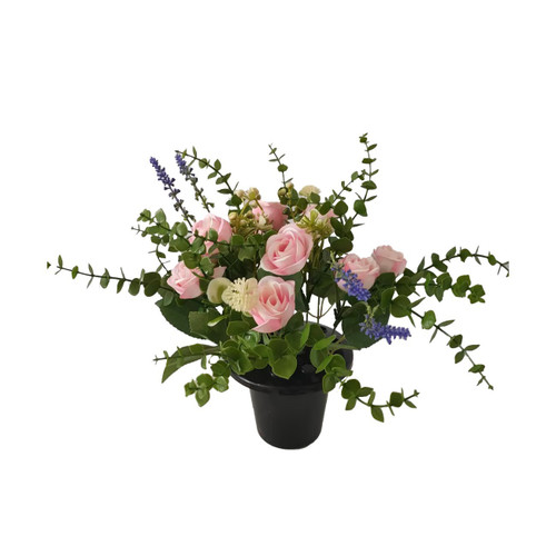 Essential Country Style Remembrance Grave Pot - Pink Essential Country Style Remembrance Grave Pot - Pink