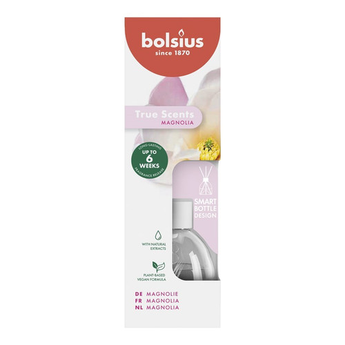 Bolsius True Scents Fragrance Diffuser - Magnolia (60ml) Bolsius True Scents Fragrance Diffuser - Magnolia (60ml)
