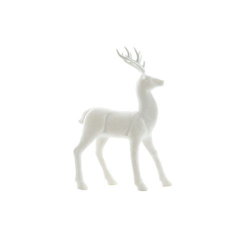 Glitter Standing Reindeer - White (32cm) Glitter Standing Reindeer - White (32cm)
