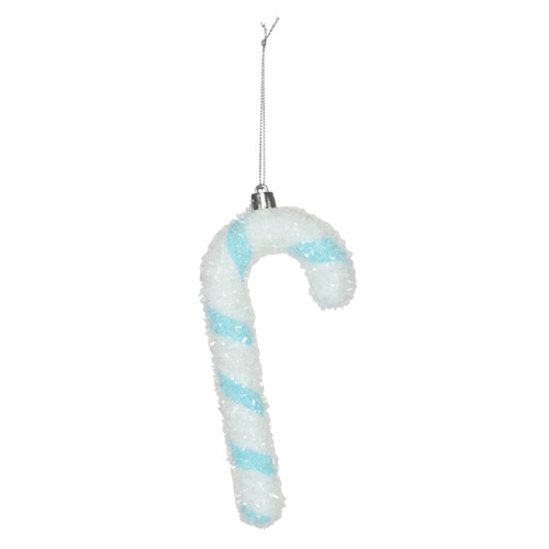 Candy Cane Hanging Decoration - Turquoise (16cm) Candy Cane Hanging Decoration - Turquoise (16cm)