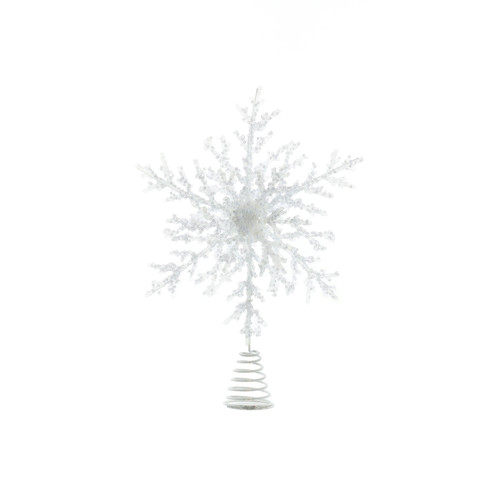 Snowflake Tree Topper - White (35cm) Snowflake Tree Topper - White (35cm)