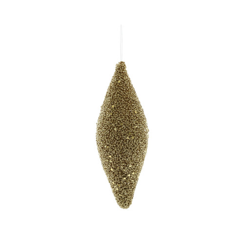 Glitter Drop Hanging Decoration - Gold (18cm) Glitter Drop Hanging Decoration - Gold (18cm)