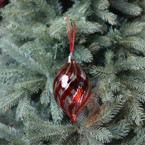 Red Glass Amaroso Finial (19cm) Red Glass Amaroso Finial (19cm)