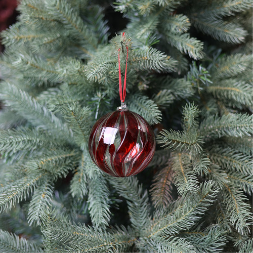 Red Glass Amaroso Bauble (9cm) Red Glass Amaroso Bauble (9cm)