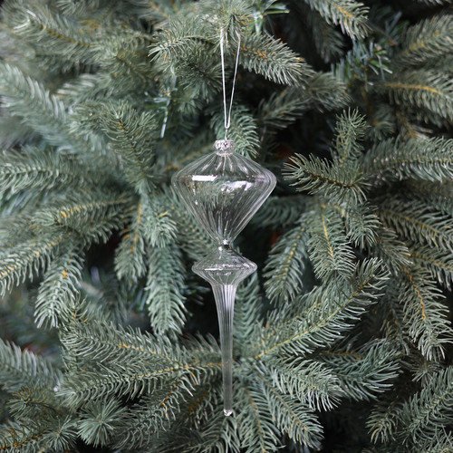 Clear Glass Siano Finial (23cm) Clear Glass Siano Finial (23cm)