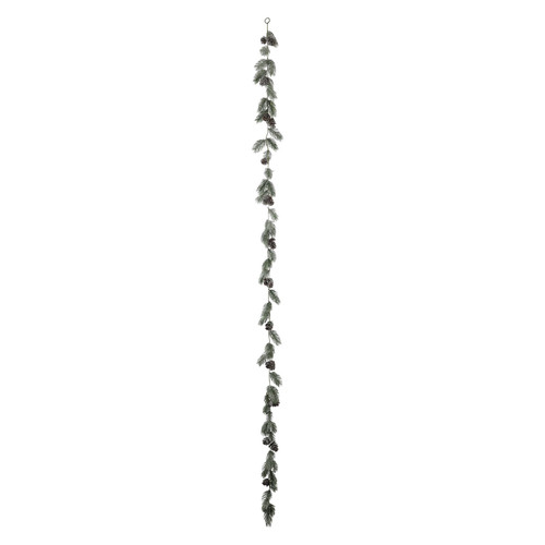 Green Frosty Sparkle Pine Garland (180cm) Green Frosty Sparkle Pine Garland (180cm)