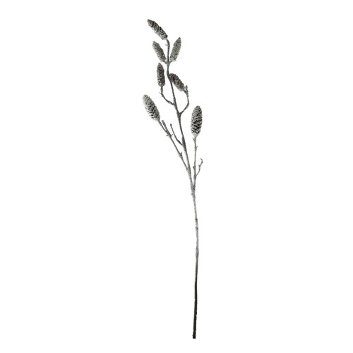 Brown / White Frosted Pine Cone Branch (100cm) Brown / White Frosted Pine Cone Branch (100cm)