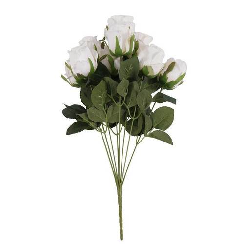 Camelot Rose Bud White (9 heads) Camelot Rose Bud White (9 heads)