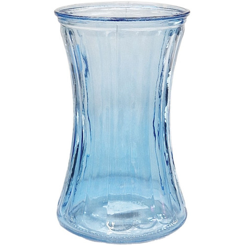 Blue Floraline Hand Tie Glass Vase